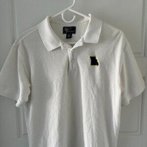 State Traditions Missouri Men's S Polo Shirt White